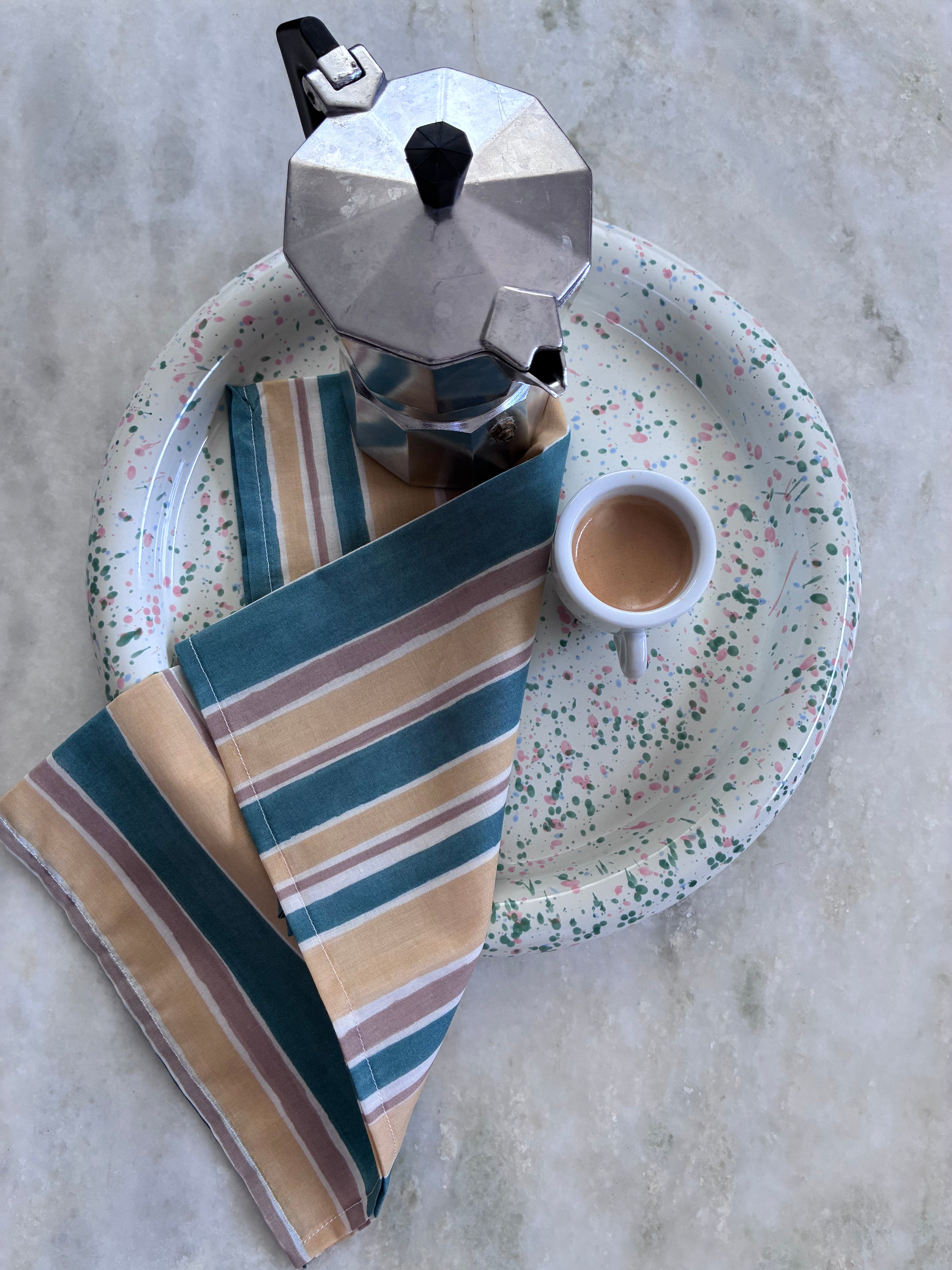 Into The Tide Napkin Set - Seaweed