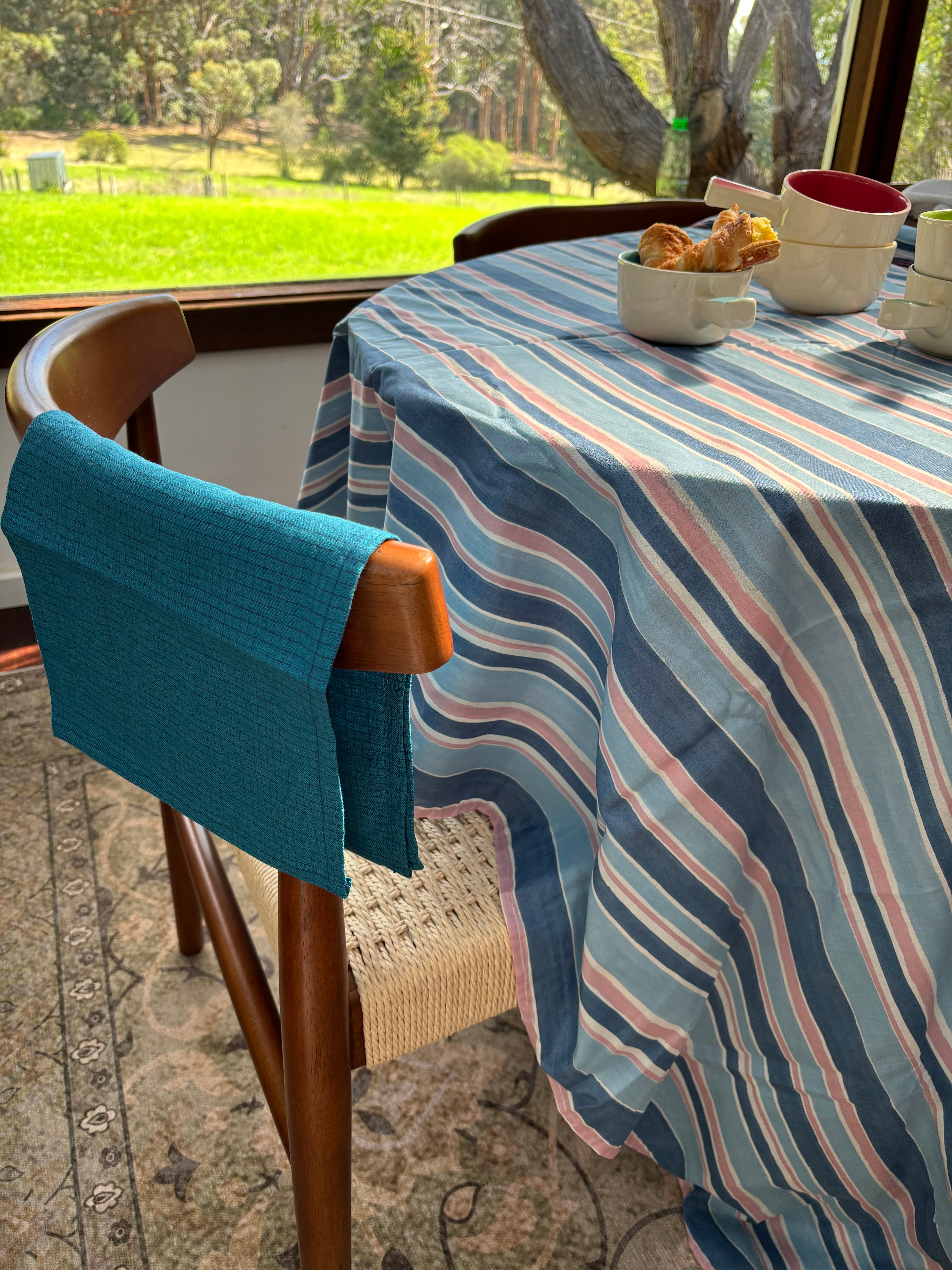 Into The Tide Tablecloth - Indigo